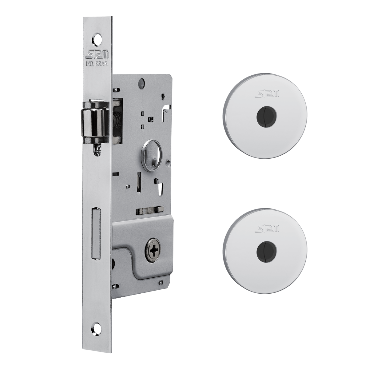 FECHADURA KIT 800 TETRA ROLETE ROS. RED. INOX 3 EM 1