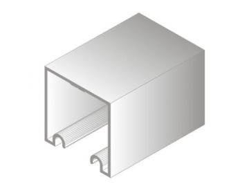 TRILHO ALUM. DUPLO CONC 35X35MM REFORCADO