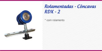 ROLDANA CONCAVA DUPLA ROLAMENTADA PARAF. EM CIMA