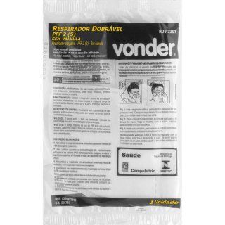 RESPIRADOR/MASCARA POEIRAS E NEVOAS C.A. 29.787 - VONDER