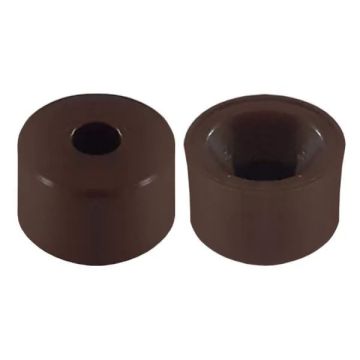 SUPORTE PRATELEIRA PLASTICO 10 X 15 MOGNO - PACOTE C/ 100 PECAS