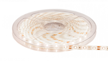 FITA LED 5W 12V 60 LEDS/M ROLO 5M LUZ QUENTE/AMARELA