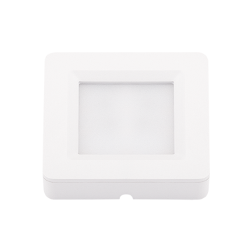 SPOT LUMINARIA LED 2 EM 1 QUAD. BRANCA 70X70X15MM