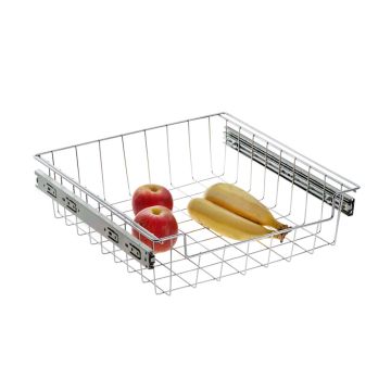 GAVETA FRUTEIRA DESLIZANTE L370 X A100 X 380MM CROMADO