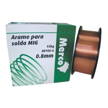 ARAME SOLDA MIG 0,8MM 15KG - MERCO