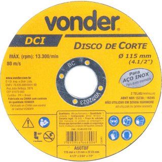 DISCO CORTE 2 TELAS INOX 115MM X 1,0MM X 22,23MM