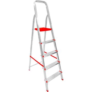 ESCADA ALMUMINIO DOMESTICA 5 DEGRAUS - BOTAFOGO