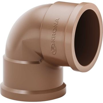 JOELHO 90 GRAUS SOLDAVEL 25MM MARROM - KRONA