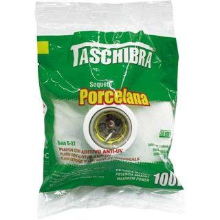 PLAFONIER PORCELANA E27 1X100W BRANCO - TASCHIBRA
