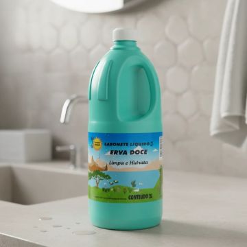 SABONETE LIQUIDO ERVA DOCE 2L - J LIMPEZA