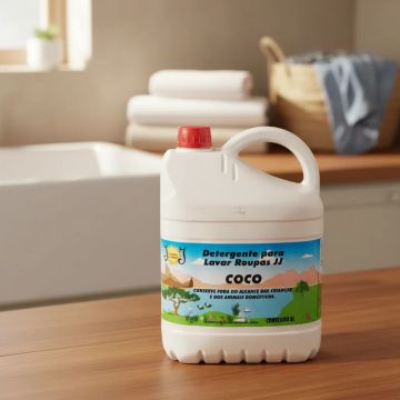 DETERGENTE P/ LAVAR ROUPAS COCO 5L - J LIMPEZA