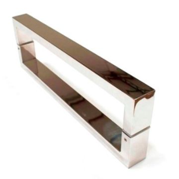 PUXADOR PORTA TUBO QUADRADO 40X20X600X620MM INOX