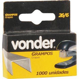 GRAMPO 26/6 6MM P/ GRAMPEADOR MANUAL DE ESCRITORIO