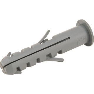 BUCHA PLASTICA PAREDE MACICA C/ ANEL 8MM