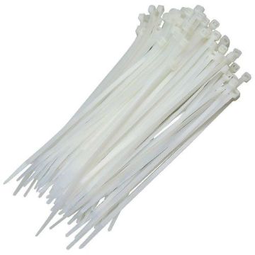 ABRAÇADEIRA NYLON 2,5 X 200MM BRANCA