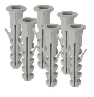 BUCHA NYLON COM ABA PAREDE MACICA 6MM