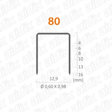 GRAMPO 80/16 - CAIXA COM 6.250 PECAS