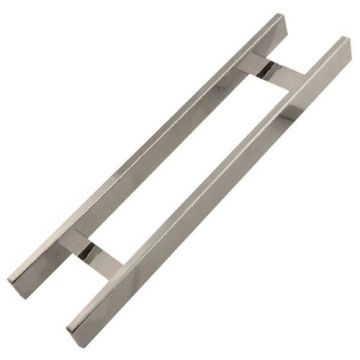 PUXADOR BARRA CHATA 30X10MM 300/400MM INOX