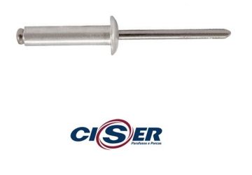 REBITE RX ALUMINIO 4,0X16 - PACOTE COM 100