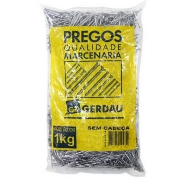 PREGO S/ CABECA 13 X 15 - PACOTE 1 KG