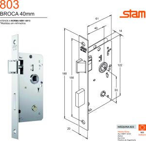 FECHADURA INOX ROSETA REDONDA BANHEIRO 823/11