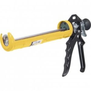 PISTOLA APLICADORA TUBO SILICONE 9 (POL) AMARELO/PRETO