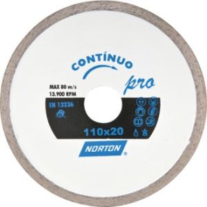 DISCO DIAMANTADO 110MM CONTINUO - NORTON