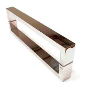 PUXADOR PORTA TUBO QUADRADO 40X20X600X620MM INOX