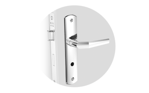 FECHADURA POPLINE BANHEIRO ESPELHO CROMADO