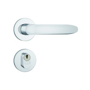 FECHADURA INOX ROSETA REDONDA EXTERNA 803/11