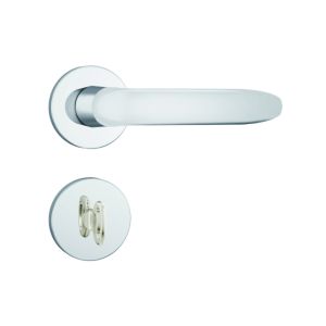 FECHADURA INOX ROSETA REDONDA BANHEIRO 823/11