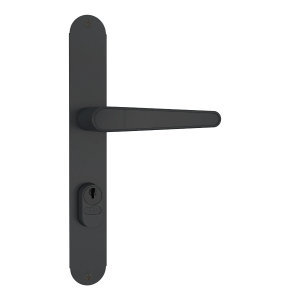 FECHADURA ESTREITA ESP. PRETO FOSCO CILINDRO 601-602/03