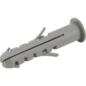 BUCHA PLASTICA PAREDE MACICA C/ ANEL 8MM