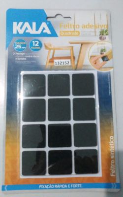 FELTRO ADESIVO PRETO QUAD 22M 20PC