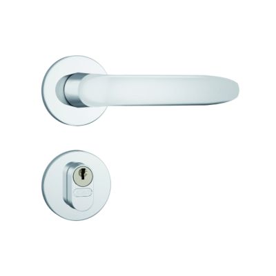 FECHADURA INOX ROSETA REDONDA EXTERNA 803/11
